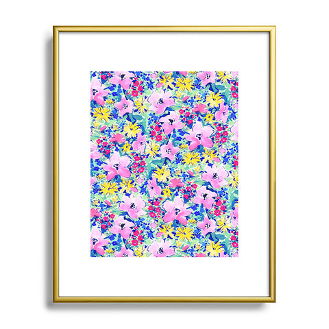 Jacqueline Maldonado Floreale Blue Metal Framed Art Print