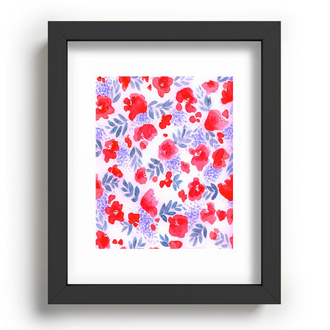 Jacqueline Maldonado Floret Red Recessed Framing Rectangle