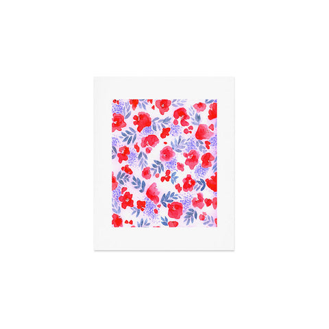 Jacqueline Maldonado Floret Red Art Print