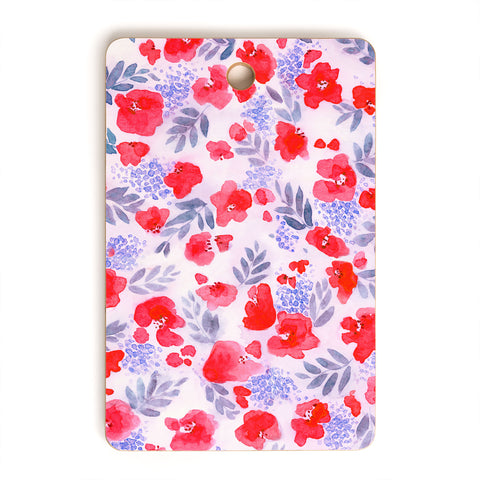 Jacqueline Maldonado Floret Red Cutting Board Rectangle