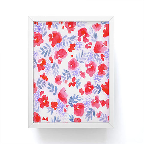 Jacqueline Maldonado Floret Red Framed Mini Art Print