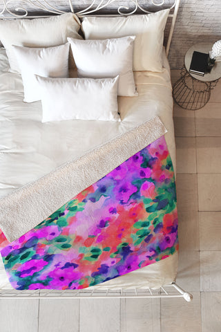 Jacqueline Maldonado Flourish 02 Fleece Throw Blanket