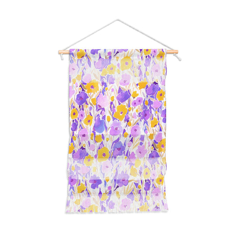 Jacqueline Maldonado Flower Field Lilac Yellow Wall Hanging Portrait