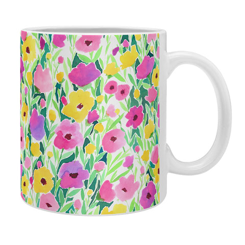 Jacqueline Maldonado Flower Field Pink Yellow Coffee Mug