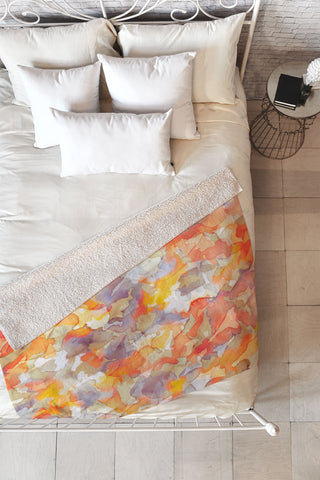 Jacqueline Maldonado Flutter Fleece Throw Blanket