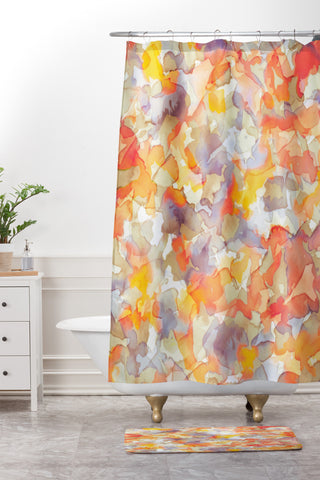 Jacqueline Maldonado Flutter Shower Curtain And Mat