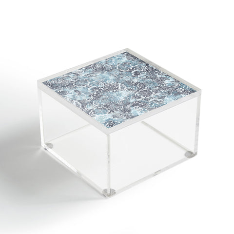 Jacqueline Maldonado Folk Floral Grey Acrylic Box