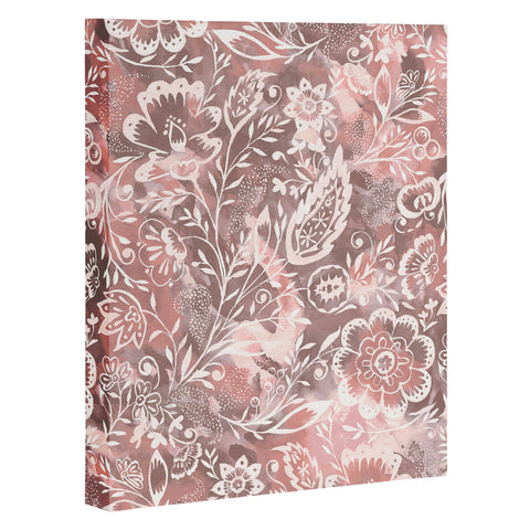 Jacqueline Maldonado Folk Floral Natural Art Canvas