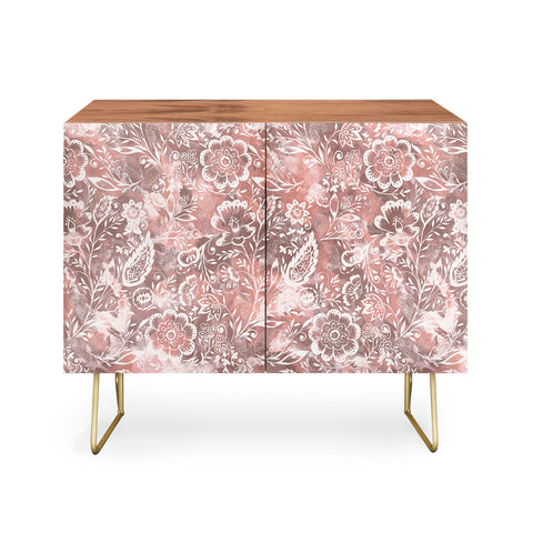 Jacqueline Maldonado Folk Floral Natural Credenza