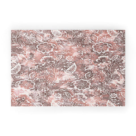 Jacqueline Maldonado Folk Floral Natural Welcome Mat