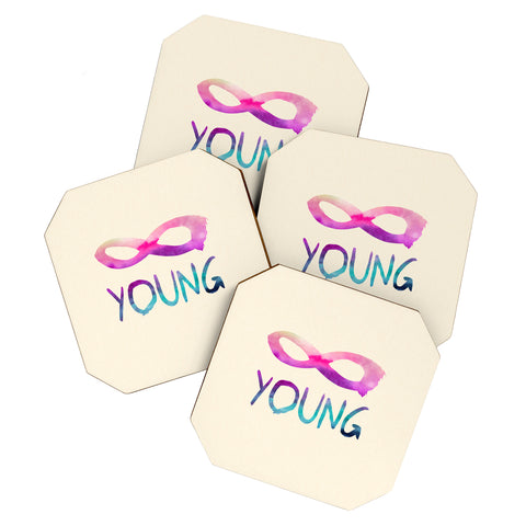 Jacqueline Maldonado Forever Young 1 Coaster Set