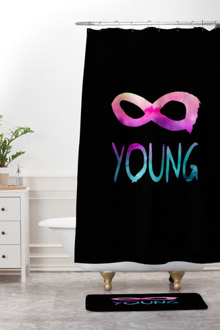 Jacqueline Maldonado Forever Young 2 Shower Curtain And Mat