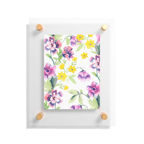 Jacqueline Maldonado Garden Journal Pink Floating Acrylic Print
