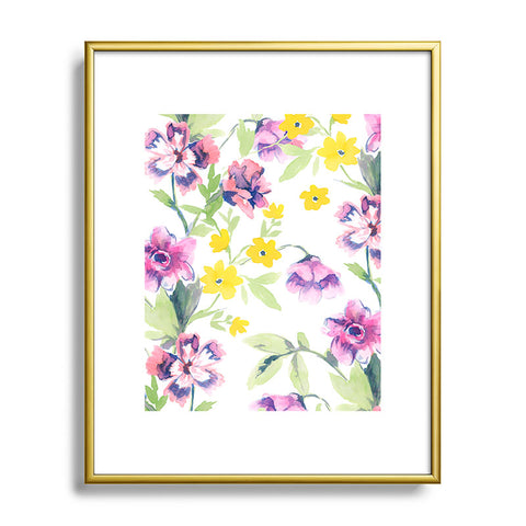 Jacqueline Maldonado Garden Journal Pink Metal Framed Art Print