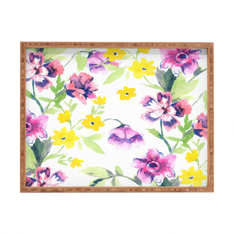 Jacqueline Maldonado Garden Journal Pink Rectangular Tray
