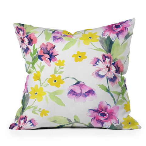 Jacqueline Maldonado Garden Journal Pink Throw Pillow