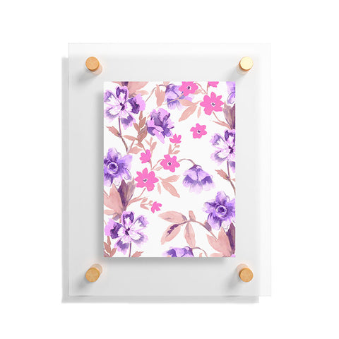 Jacqueline Maldonado Garden Journal Purple Floating Acrylic Print