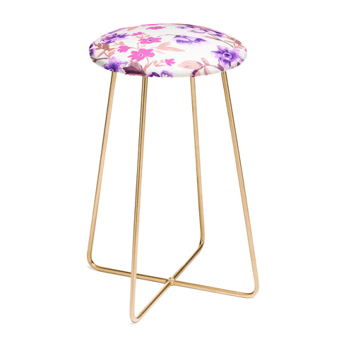 Jacqueline Maldonado Garden Journal Purple Counter Stool