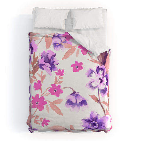 Jacqueline Maldonado Garden Journal Purple Duvet Cover