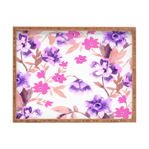 Jacqueline Maldonado Garden Journal Purple Rectangular Tray