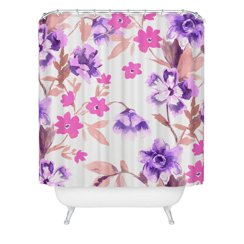 Jacqueline Maldonado Garden Journal Purple Shower Curtain