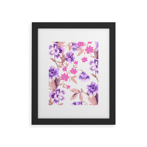 Jacqueline Maldonado Garden Journal Purple Framed Art Print
