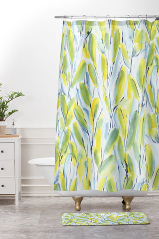 Jacqueline Maldonado Growth Green Shower Curtain And Mat