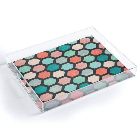 Jacqueline Maldonado Hexagon 1 Acrylic Tray
