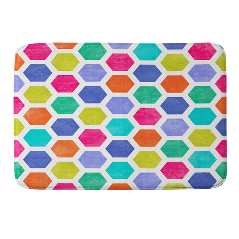 Jacqueline Maldonado Hexagon 2 Memory Foam Bath Mat