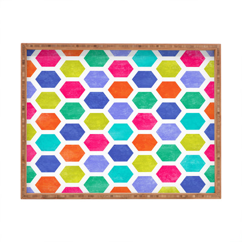 Jacqueline Maldonado Hexagon 2 Rectangular Tray