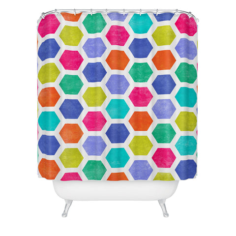 Jacqueline Maldonado Hexagon 2 Shower Curtain