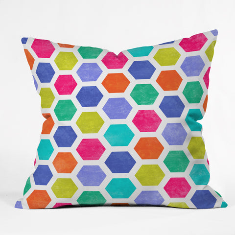 Jacqueline Maldonado Hexagon 2 Outdoor Throw Pillow