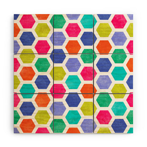 Jacqueline Maldonado Hexagon 2 Wood Wall Mural