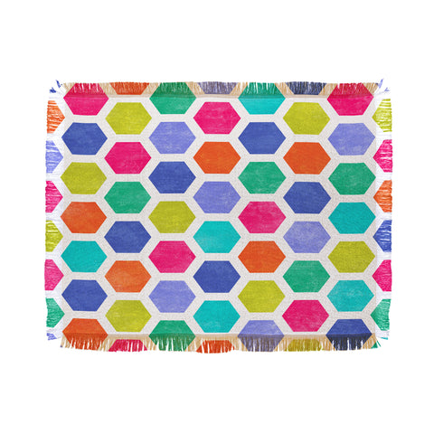 Jacqueline Maldonado Hexagon 2 Throw Blanket