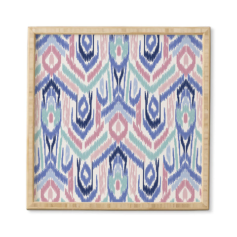 Jacqueline Maldonado Ikat Ikat Pastel Framed Wall Art