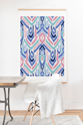 Jacqueline Maldonado Ikat Ikat Pastel Art Print And Hanger