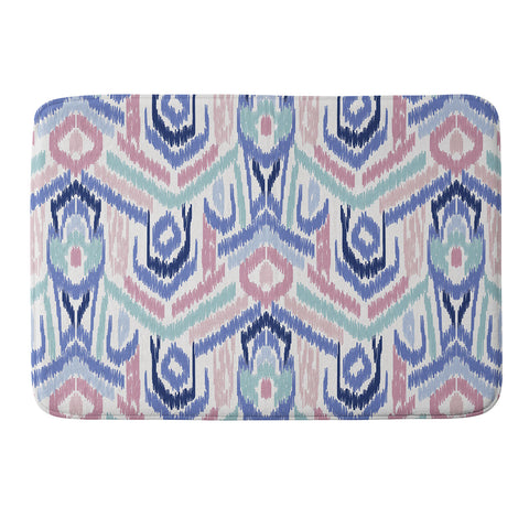 Jacqueline Maldonado Ikat Ikat Pastel Memory Foam Bath Mat