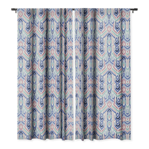 Jacqueline Maldonado Ikat Ikat Pastel Blackout Window Curtain