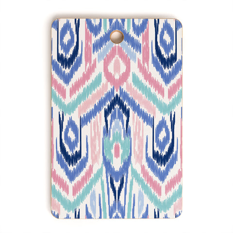 Jacqueline Maldonado Ikat Ikat Pastel Cutting Board Rectangle