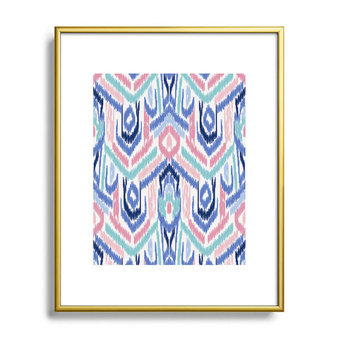 Jacqueline Maldonado Ikat Ikat Pastel Metal Framed Art Print