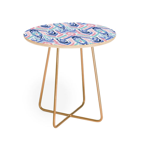Jacqueline Maldonado Ikat Ikat Pastel Round Side Table