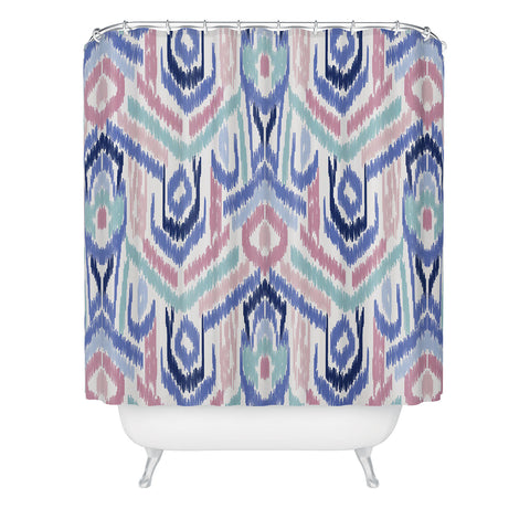 Jacqueline Maldonado Ikat Ikat Pastel Shower Curtain