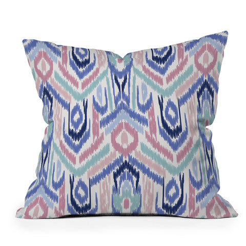 Jacqueline Maldonado Ikat Ikat Pastel Throw Pillow
