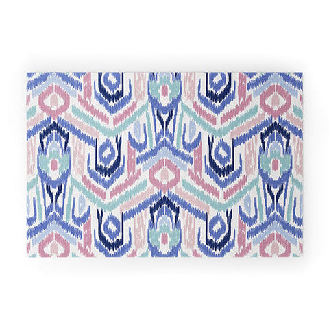 Jacqueline Maldonado Ikat Ikat Pastel Welcome Mat