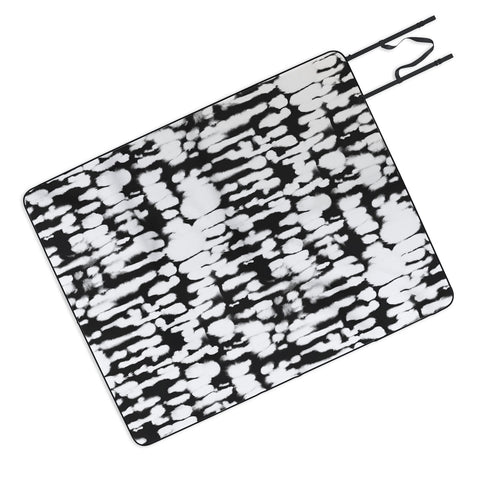 Jacqueline Maldonado Inky Inverse Black and White Picnic Blanket
