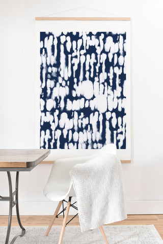 Jacqueline Maldonado Inky Inverse Dark Blue Art Print And Hanger