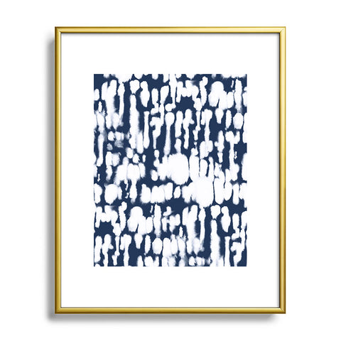 Jacqueline Maldonado Inky Inverse Dark Blue Metal Framed Art Print