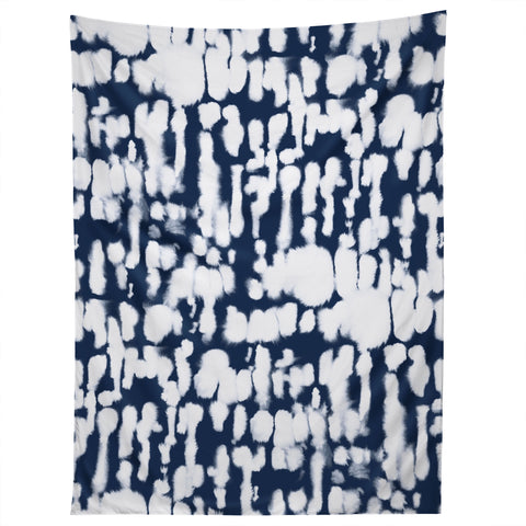 Jacqueline Maldonado Inky Inverse Dark Blue Tapestry