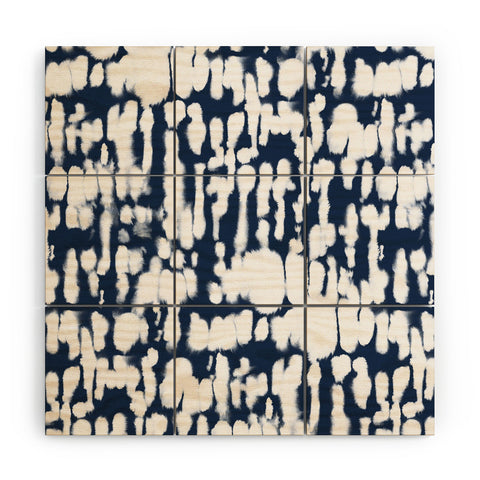 Jacqueline Maldonado Inky Inverse Dark Blue Wood Wall Mural