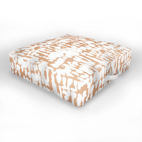 Jacqueline Maldonado Inky Inverse Terra Cotta Outdoor Floor Cushion